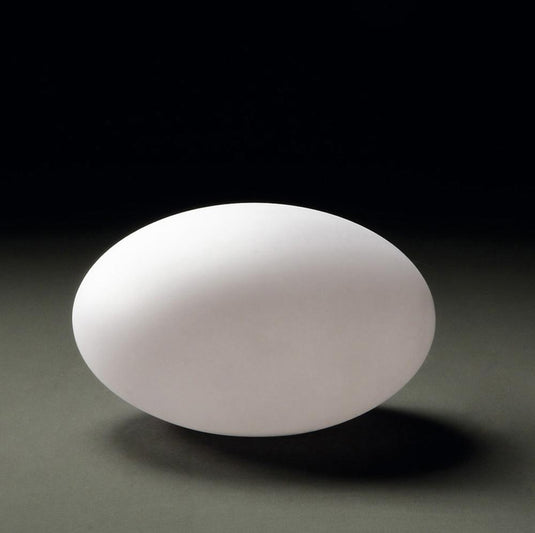 Mantra M1330 Huevo Oval Table Lamp 1 Light E27 Outdoor IP65, Opal White