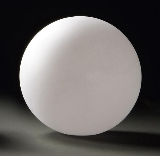 Mantra M1394 Huevo Ball Table Lamp 1 Light E27 Large Outdoor IP65, Opal White