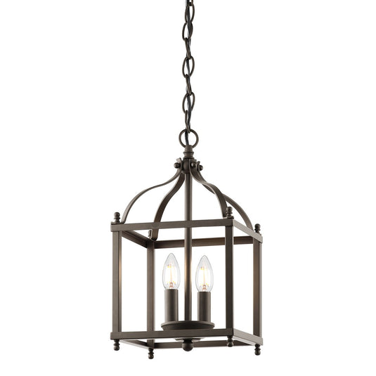 Kichler KL-LARKIN-P-S-OZ Larkin 2 Light Small Pendant - Olde Bronze