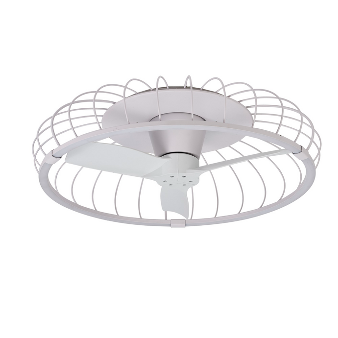 Mantra M7807 Nature 75W LED Dimmable Ceiling Light With Built-In 30W DC Reversible Fan White (Remote Control & App) - 43122