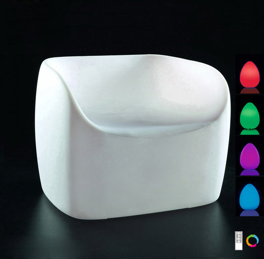 Mantra M1524 Pao Small Sofa Rechargeable LED RGB Outdoor IP65, Opal White Item Weight: 16.3kg