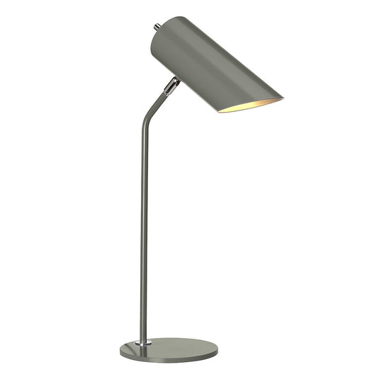 Elstead Lighting QUINTO-TL-GPN Quinto 1 Light Table Lamp - Dark Grey Polished Nickel