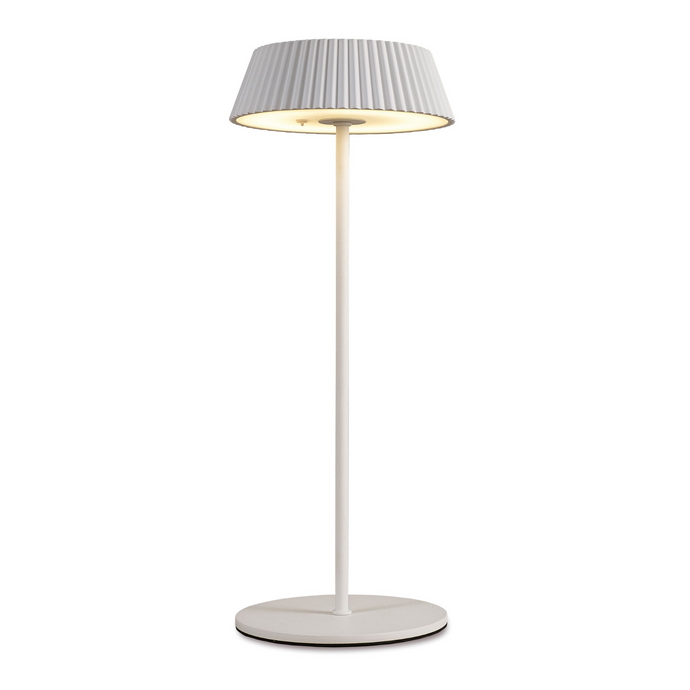 Mantra M7933 Relax Table Lamp, 2W LED, 3000K, 180lm, IP54, USB Charging Cable Included, Touch Dimmable, White, 3yrs Warranty