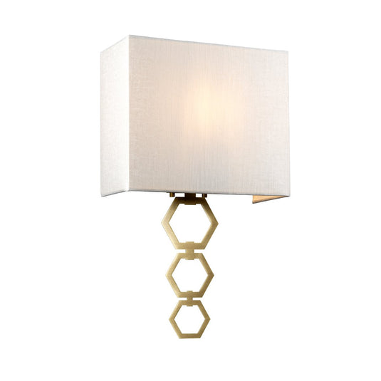 Elstead Lighting  RIA-MEDIUM-AB Ria Medium 1 Light Wall Light - Aged Brass