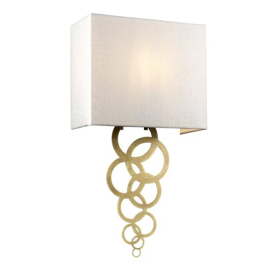 Elstead Lighting  ROSA-MEDIUM-AB Rosa Medium 1 Light Wall Light - Aged Brass