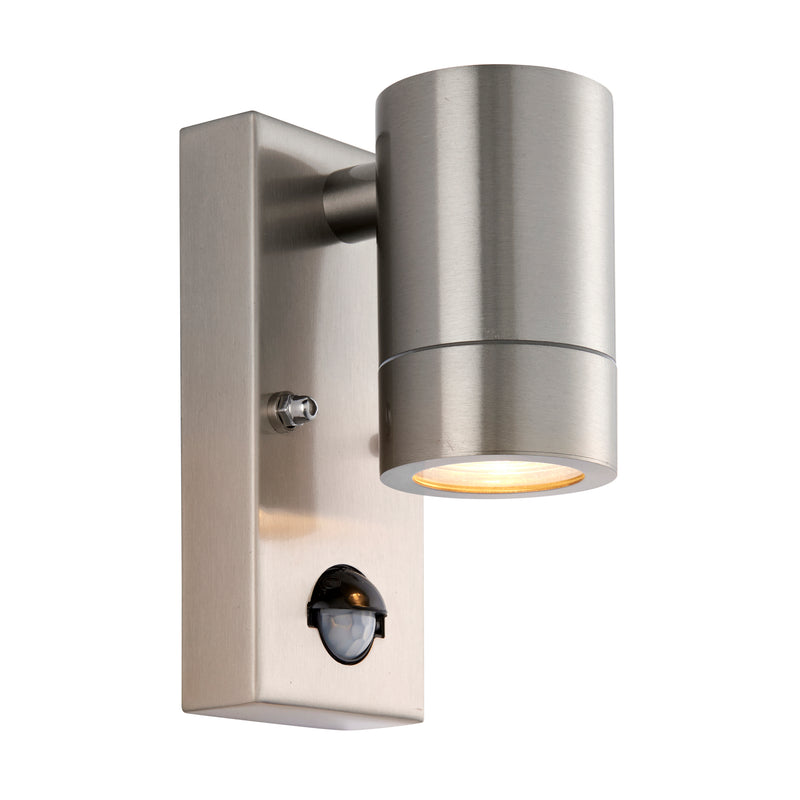 Load image into Gallery viewer, Saxby Lighting 101351 Palin PIR 1lt Wall Marine Grade IP65 - Stainless Steel -
