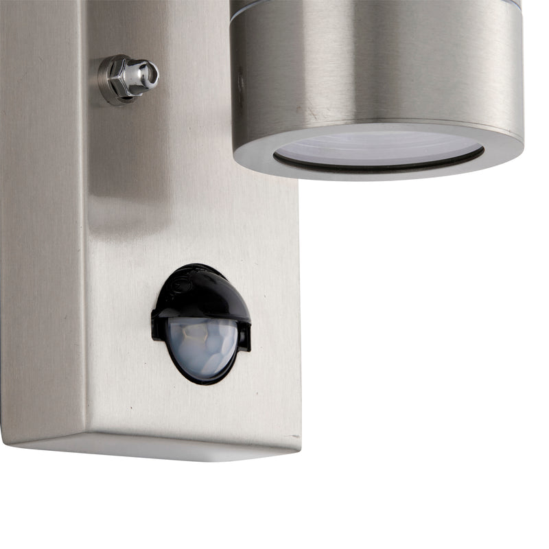 Load image into Gallery viewer, Saxby Lighting 101351 Palin PIR 1lt Wall Marine Grade IP65 - Stainless Steel -
