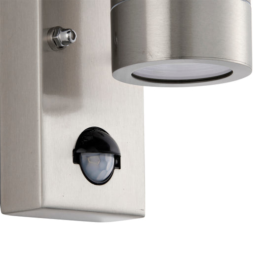 Saxby Lighting 101351 Palin PIR 1lt Wall Marine Grade IP65 - Stainless Steel -