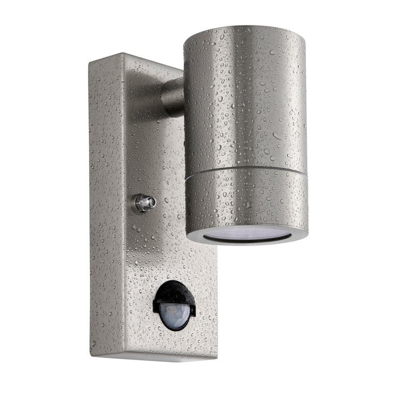 Load image into Gallery viewer, Saxby Lighting 101351 Palin PIR 1lt Wall Marine Grade IP65 - Stainless Steel -
