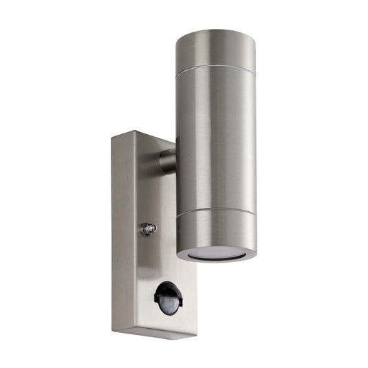 Saxby Lighting 101352 Palin PIR 2lt Wall Marine Grade IP65 - Stainless Steel -