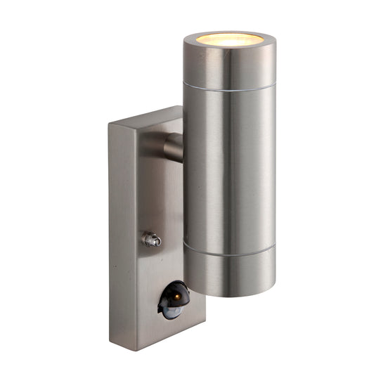 Saxby Lighting 101352 Palin PIR 2lt Wall Marine Grade IP65 - Stainless Steel -