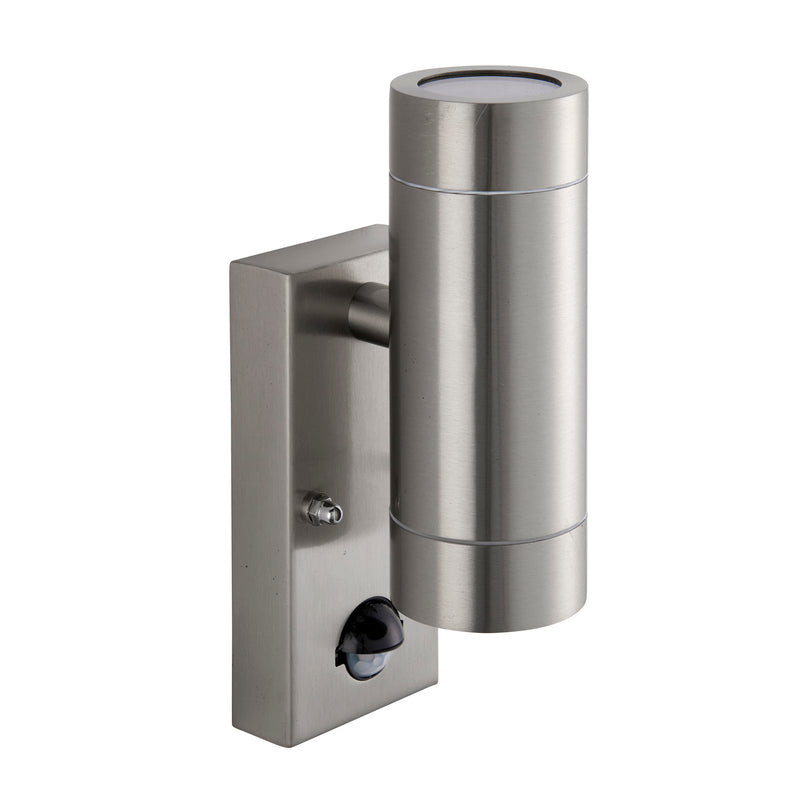 Load image into Gallery viewer, Saxby Lighting 101352 Palin PIR 2lt Wall Marine Grade IP65 - Stainless Steel -
