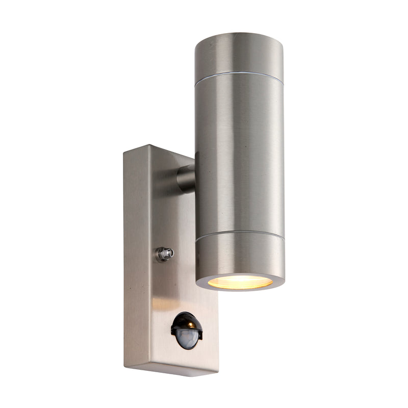 Load image into Gallery viewer, Saxby Lighting 101352 Palin PIR 2lt Wall Marine Grade IP65 - Stainless Steel -
