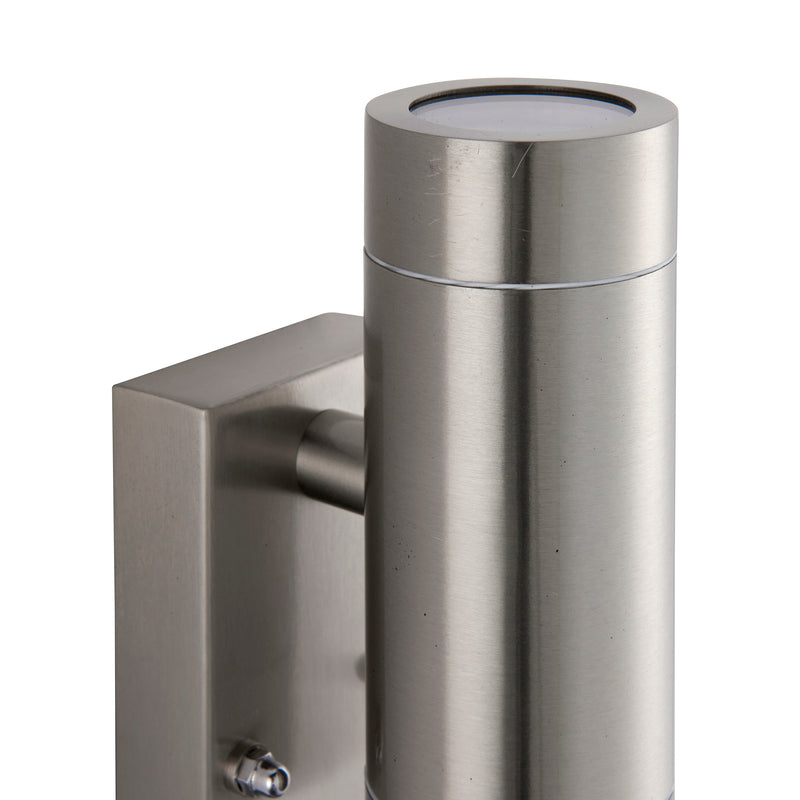 Load image into Gallery viewer, Saxby Lighting 101352 Palin PIR 2lt Wall Marine Grade IP65 - Stainless Steel -

