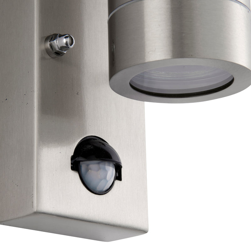 Load image into Gallery viewer, Saxby Lighting 101352 Palin PIR 2lt Wall Marine Grade IP65 - Stainless Steel -
