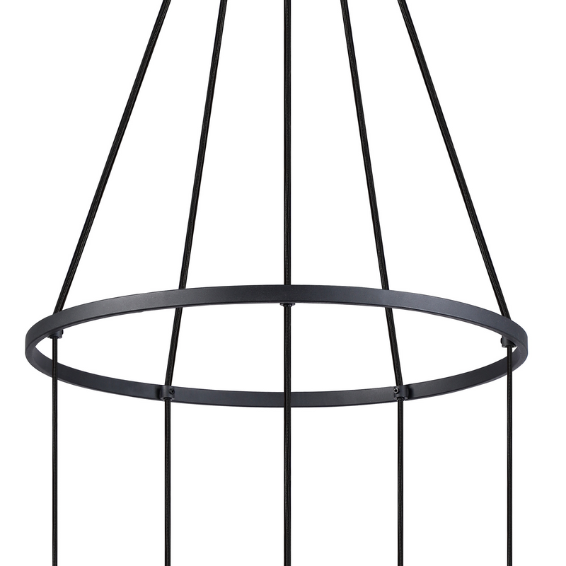 Load image into Gallery viewer, C-Lighting Hektor Ring Pendant With 16cm x 14cm Shade, 5 Light E27, Sand Black/Brown/Copper Metal Shade - 60911
