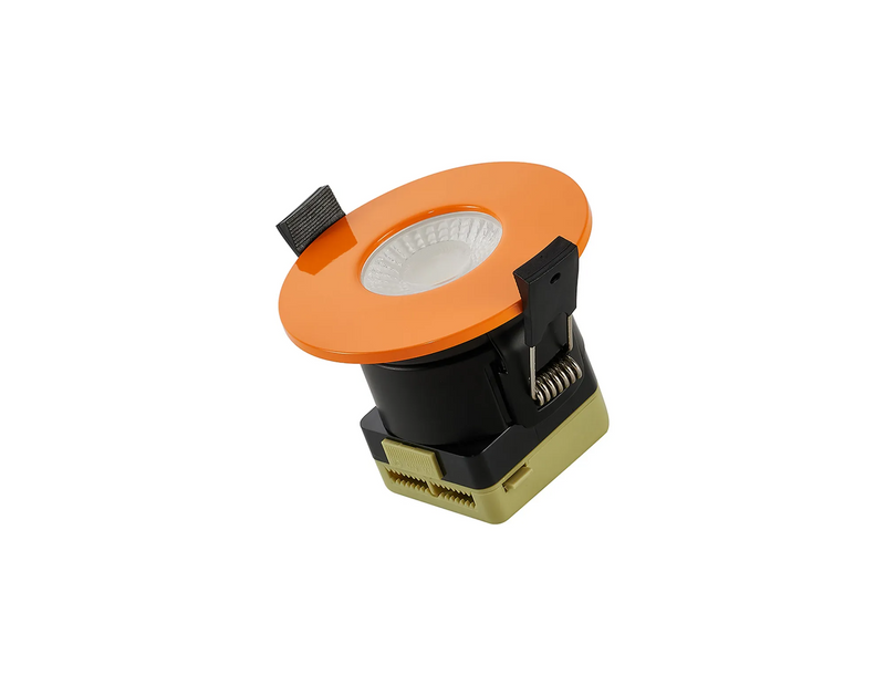 Load image into Gallery viewer, C-Lighting Vauxhall 8W Dimmable CCT LED Fire Rated Downlight Orange Fascia IP65 - 62018
