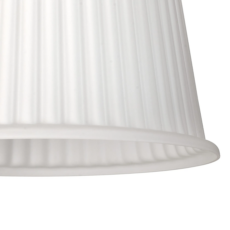 Load image into Gallery viewer, C-Lighting Budapest 280mm x 175mm Opal Ribbed Dome Glass Shade - 61612
