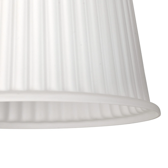 C-Lighting Budapest 280mm x 175mm Opal Ribbed Dome Glass Shade - 61612