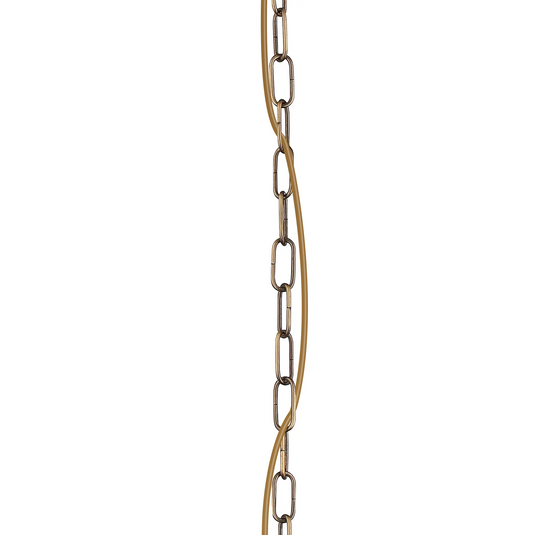 C-Lighting Nash 11cm Single Pendant (FRAME ONLY), 1 x E27, Antique brass - 61571