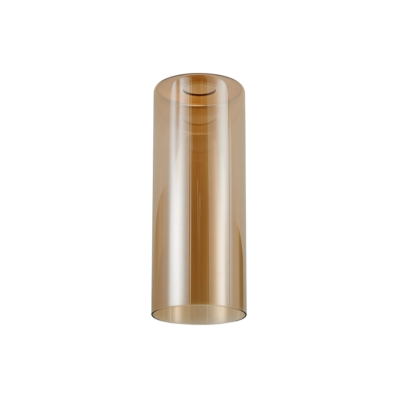 Load image into Gallery viewer, C-Lighting Budapest 120mm x 300mm Amber Plated Cylinder Glass Shade - 61977
