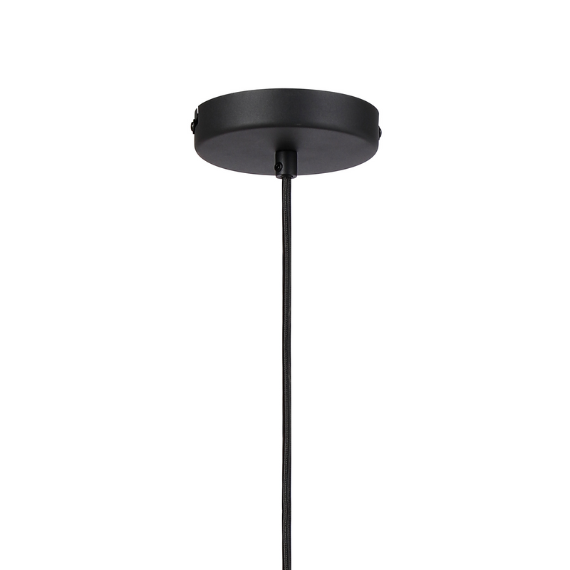 Load image into Gallery viewer, C-Lighting Hektor Single Pendant With 23cm x 18cm Shade, 1 Light E27, Sand Black/Light Grey/Silver Metal Shade  - 60873
