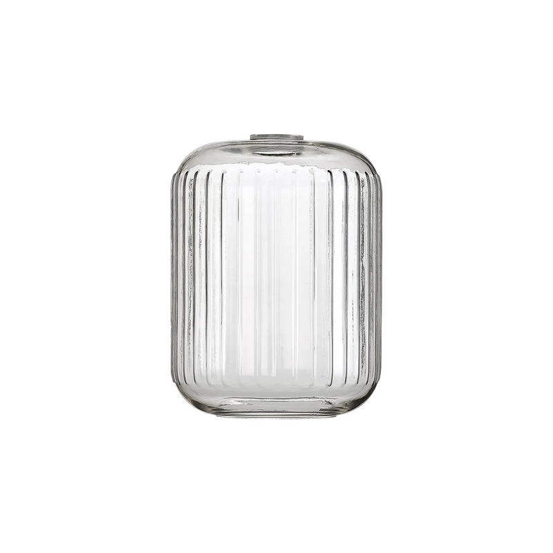 Load image into Gallery viewer, C-Lighting Budapest 200mm x 255mm Clear Ribbed Cylinder Glass Shade  - 58245
