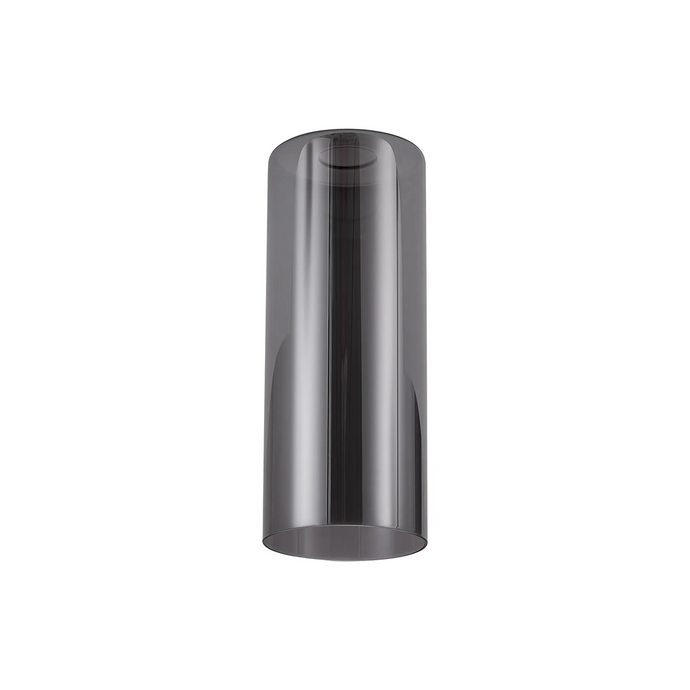 C-Lighting Budapest 120mm x 300mm Smoke Plated Cylinder Glass Shade - 61980