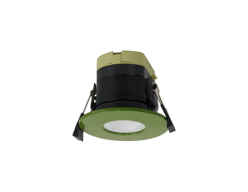 Load image into Gallery viewer, C-Lighting Vauxhall 8W Dimmable CCT LED Fire Rated Downlight Moss Green Fascia IP65 - 61724
