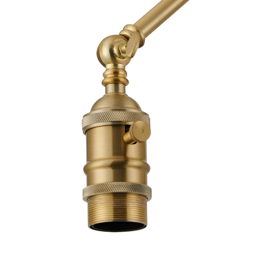 C-Lighting Ariel Adjustable Wall Lamp, 1 x E27, Brass - 60747