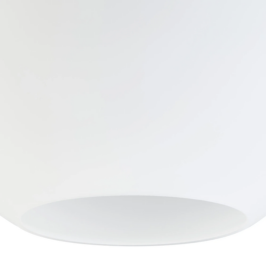 C-Lighting Budapest 300mm x 280mm Open Mouth Round Opal Globe Glass Shade - 61611