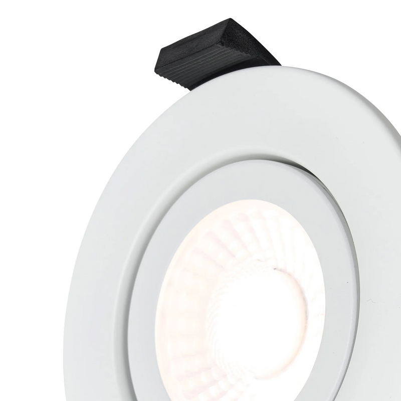 Load image into Gallery viewer, C-Lighting Francisco , Triac Dimmable CCT LED Fire Rated Adjustable Downlight, White, Cut Out: 70mm, 700lm, 60°, DRIVER INC., IP65 - 61548
