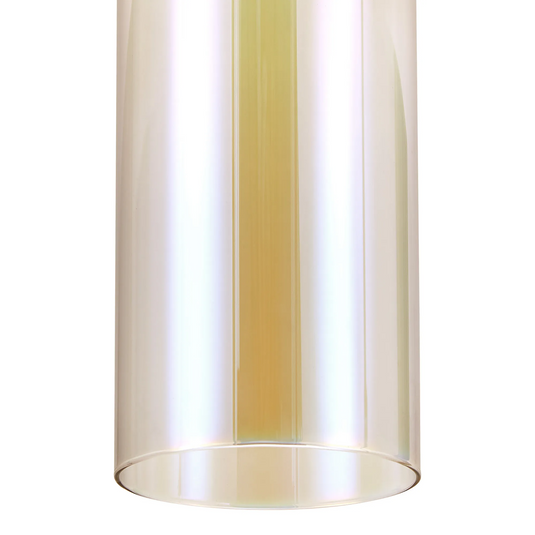 C-Lighting Budapest 120mm x 400mm Iridescent Cylinder Glass Shade - 61983