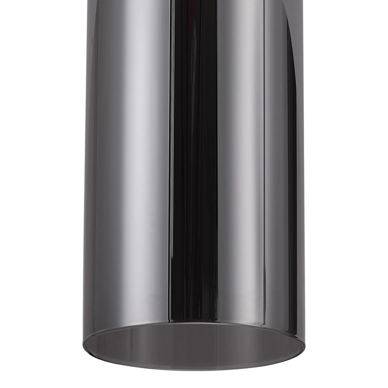 Load image into Gallery viewer, C-Lighting Budapest 120mm x 400mm Smoke Plated Cylinder Glass Shade - 61984
