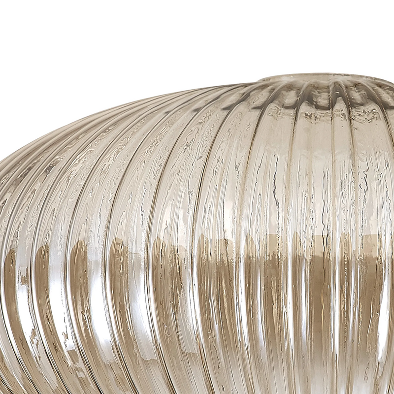 Load image into Gallery viewer, C-Lighting Chisel 30cm Oval Sphere Ribbed Glass, Champagne - 42132
