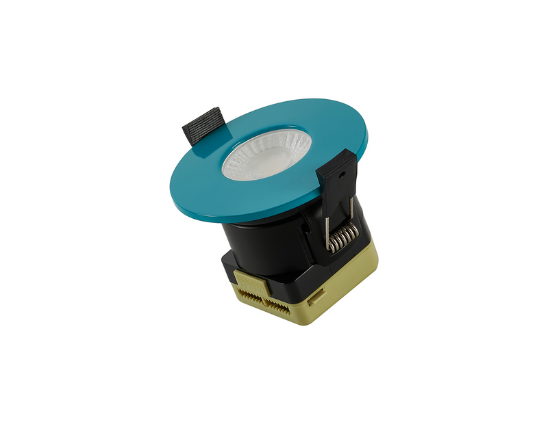 Load image into Gallery viewer, C-Lighting Vauxhall 8W Dimmable CCT LED Fire Rated Downlight Bright Teal Fascia IP65 - 61714
