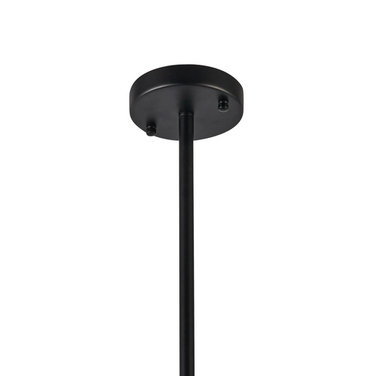 C-Lighting Budapest Satin Black 4 Light E27 Fixed Linear Pendant (FRAME ONLY), Suitable For A Vast Selection Of Glass Shades - 61643