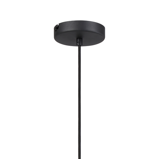 C-Lighting Hektor Single Pendant With 16cm x 14cm Shade, 1 Light E27, Sand Black/Brown/Copper Metal Shade  - 60863