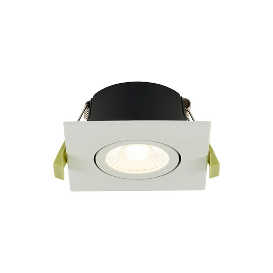 C-Lighting Molly 4/6/8W, Triac Dimmable 4CCT LED Fire Rated Downlight, White Square Tilt - 72991