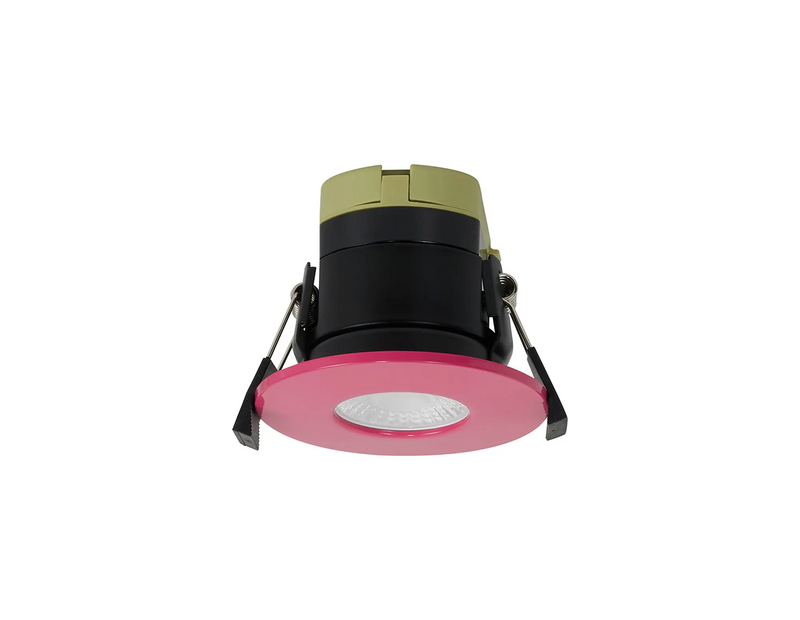 Load image into Gallery viewer, C-Lighting Vauxhall 8W Dimmable CCT LED Fire Rated Downlight Pink Fascia IP65 - 62017
