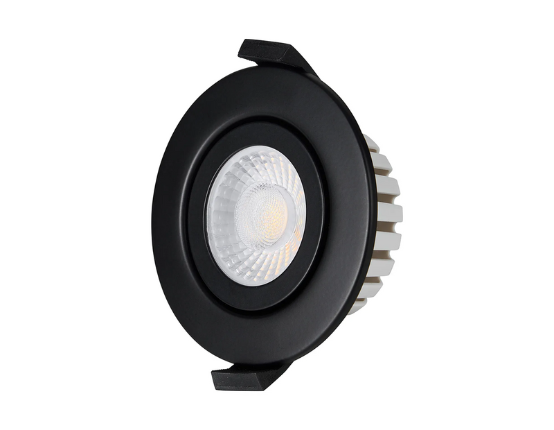 Load image into Gallery viewer, C-Lighting Francisco , Triac Dimmable CCT LED Fire Rated Adjustable Downlight, Matt Black, Cut Out: 70mm, 700lm, 60°, DRIVER INC., IP65 - 61552
