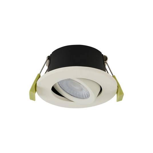 C-Lighting Molly 4/6/8W, Triac Dimmable 4CCT LED Fire Rated Downlight, White Round Adjustable - 72983