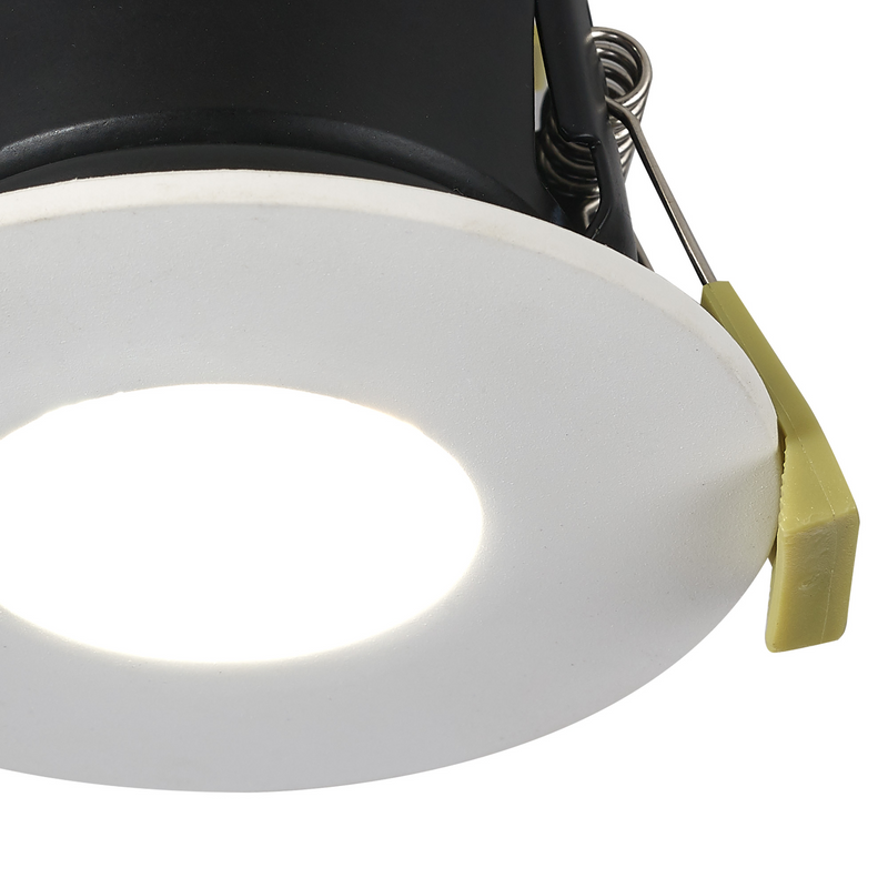 Load image into Gallery viewer, C-Lighting Vauxhall 8W Dimmable CCT LED Fire Rated Downlight Matt White Fascia IP65 - 42508
