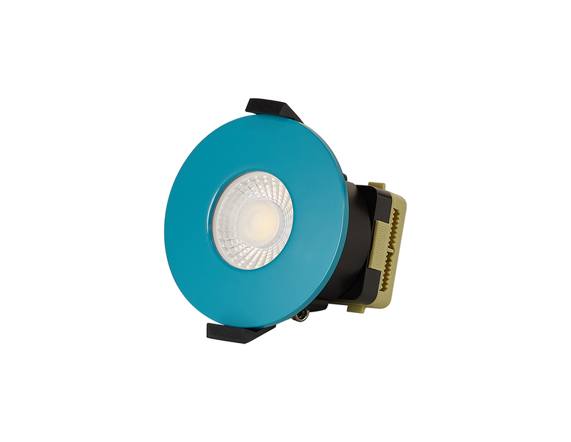 Load image into Gallery viewer, C-Lighting Vauxhall 8W Dimmable CCT LED Fire Rated Downlight Bright Teal Fascia IP65 - 61714
