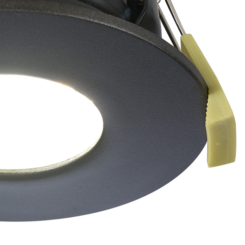 Load image into Gallery viewer, C-Lighting Vauxhall 8W Dimmable CCT LED Fire Rated Downlight Graphite Fascia IP65 - 42505
