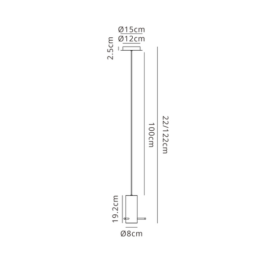 C-Lighting Bridge Single Pendant, 1 Light Adjustable E27, Polished Nickel/Black/Amber Glass - 61026