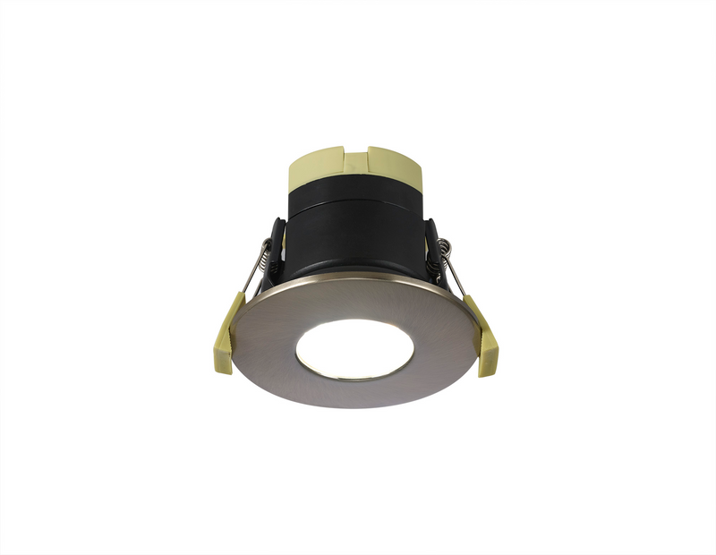 Load image into Gallery viewer, C-Lighting Vauxhall 8W Dimmable CCT LED Fire Rated Downlight Antique Brass Fascia IP65 - 42500
