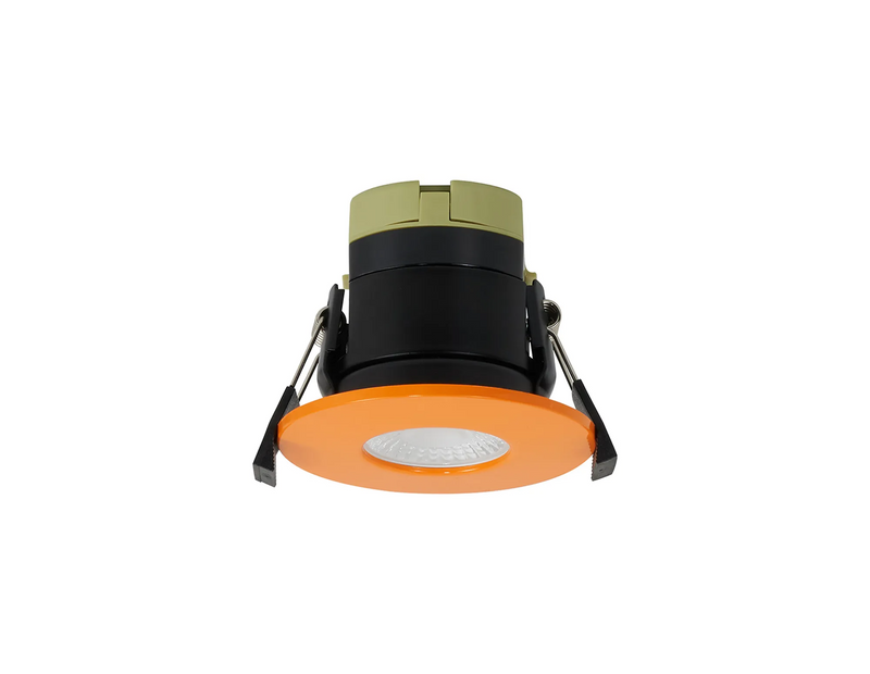 Load image into Gallery viewer, C-Lighting Vauxhall 8W Dimmable CCT LED Fire Rated Downlight Orange Fascia IP65 - 62018
