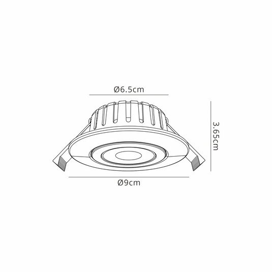 C-Lighting Francisco , Triac Dimmable CCT LED Fire Rated Adjustable Downlight, Brushed Nickel, Cut Out: 70mm, 700lm, 60°, DRIVER INC., IP65 - 61551