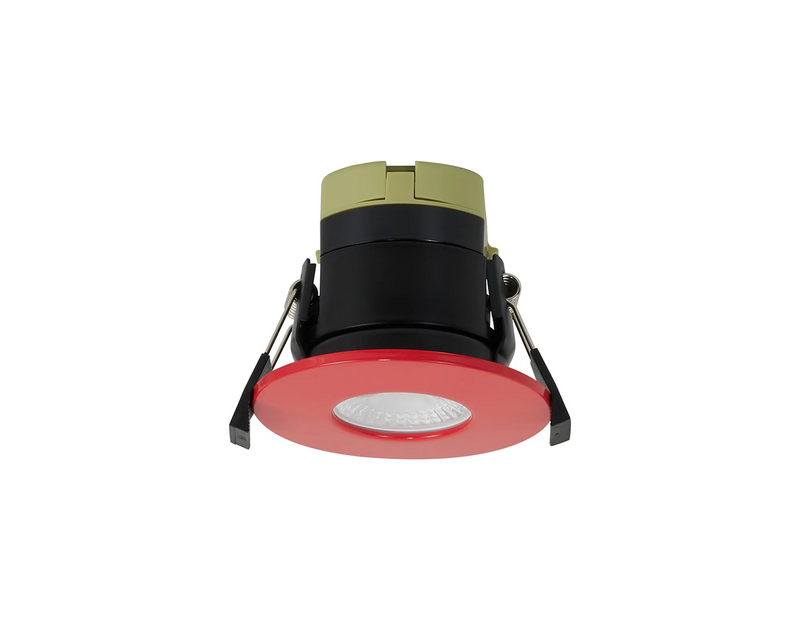 Load image into Gallery viewer, C-Lighting Vauxhall 8W Dimmable CCT LED Fire Rated Downlight Strawberry Fascia IP65 - 62013
